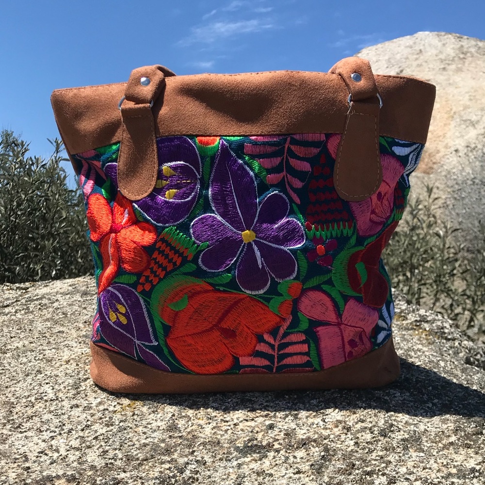 Mexican design tote bag from Chiapas - Picture 2 of 5